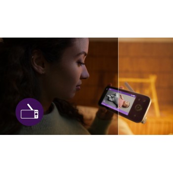 Philips AVENT Pestúnka detská chytrá Premium s prekladom plaču, sledovaním spánku a dýchania SCD971