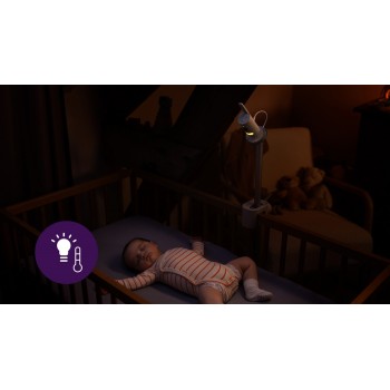 Philips AVENT Pestúnka detská chytrá Premium s prekladom plaču, sledovaním spánku a dýchania SCD971