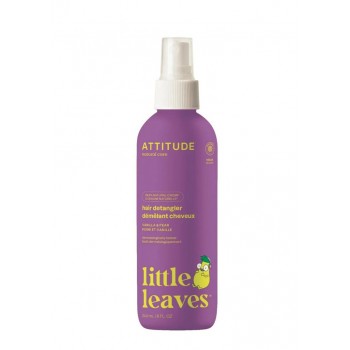 ATTITUDE Sprej pre ľahké rozčesávanie vláskov Little leaves s vôňou vanilky a hrušky 240 ml