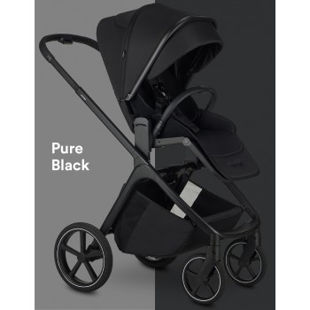EASYWALKER Kočík kombinovaný Zoey Pure Black + CYBEX Aton B2 i-Size + základňa