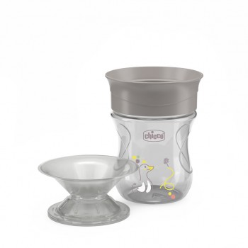 CHICCO Hrnček 360 Perfect X s držadlami grey, 12m+