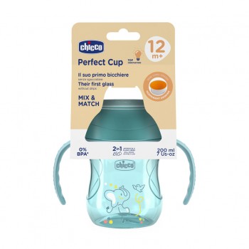 CHICCO Hrnček 360 Perfect X s držadlami teal, 12m+
