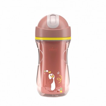 CHICCO Hrnček Sport so slamkou pink, 14m+