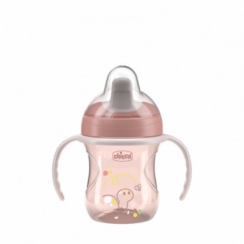 CHICCO Hrnček Training s držadlami pink, 6m+