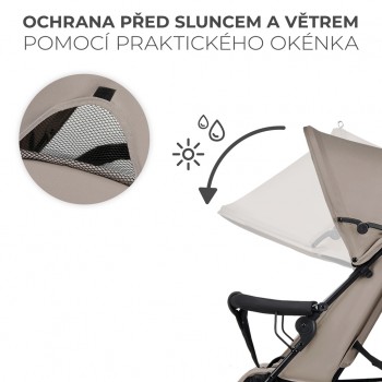 KINDERKRAFT Kočík golfový Tik Beige