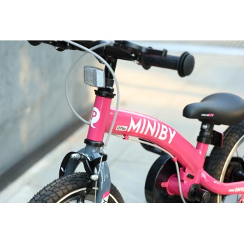 QPLAY Bicykel Miniby 3v1 Grey, vek 2 - 8 rokov