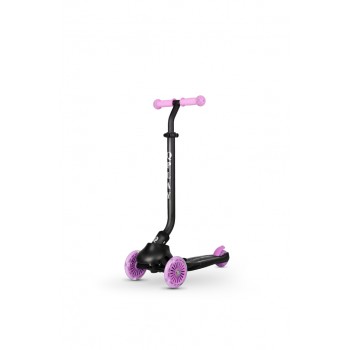 QPLAY Kolobežka / odrážadlo Sema Evo s LED svetlami Violet, vek 1 - 6 rokov, do 50 kg