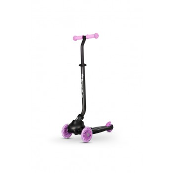 QPLAY Kolobežka / odrážadlo Sema Evo s LED svetlami Violet, vek 1 - 6 rokov, do 50 kg