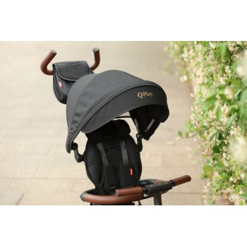 QPLAY Trojkolka Rito Deluxe Grey, 6 v 1, vek 10-72 mesiacov