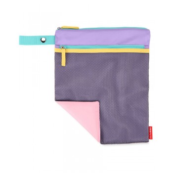 SKIP HOP Spark Style Vrecko nepremokavé fialovo-ružová 30 x 38 cm