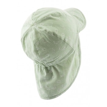 STERNTALER Čiapka so šiltom a ochranou krku na zaväzovanie s UV filtrom 30 zelená chlapec-41 cm-4-5 