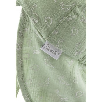 STERNTALER Čiapka so šiltom a ochranou krku na zaväzovanie s UV filtrom 30 zelená chlapec-41 cm-4-5 