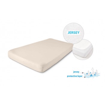 BABYMATEX Plachta nepremokavá Jersey 70x140 cm béžová