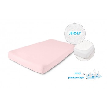 BABYMATEX Plachta nepremokavá Jersey 70x140 cm ružová