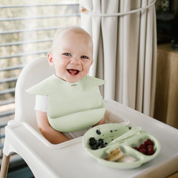 BABYONO Podbradník silikónový - Beige