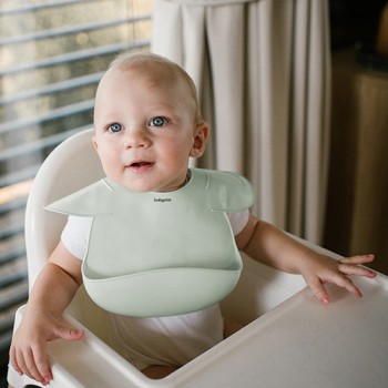 BABYONO Podbradník silikónový - Beige