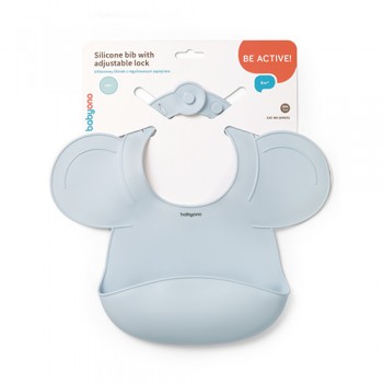 BABYONO Podbradník silikónový - Blue