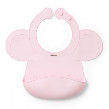BABYONO Podbradník silikónový - Pink