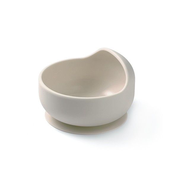 BABYONO Miska silikónová s prísavkou - beige 6m+