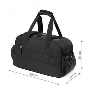 BABYONO Taška prebaľovacia cestovná 40x20x25 cm - black