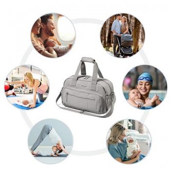 BABYONO Taška prebaľovacia cestovná 40x20x25 cm - grey