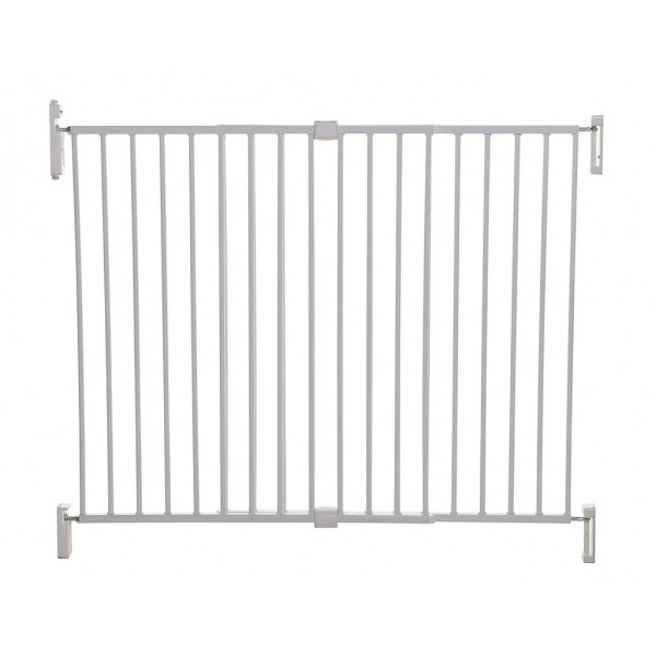 DREAMBABY Zábrana bezpečnostná Broadway 2-panelová extra široká 76-134,5 cm biela