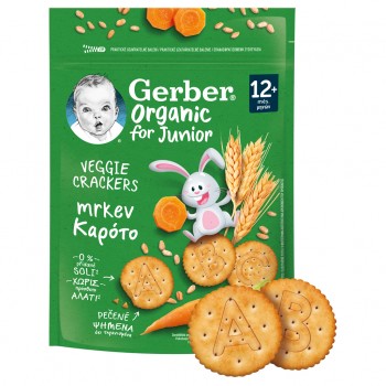 GERBER Krekry s mrkvou Organic 100 g