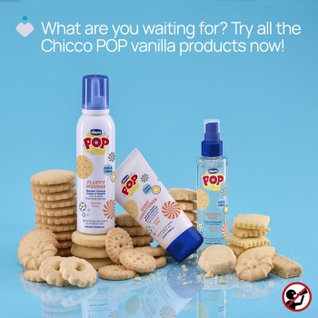 CHICCO Pena na vlasy a telo Pop Vanilla wrap 200ml