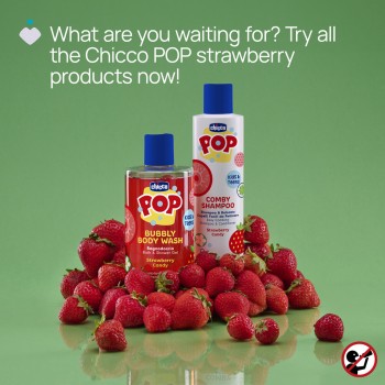 CHICCO Šampón a kondicionér Pop Comby Strawberry 250ml