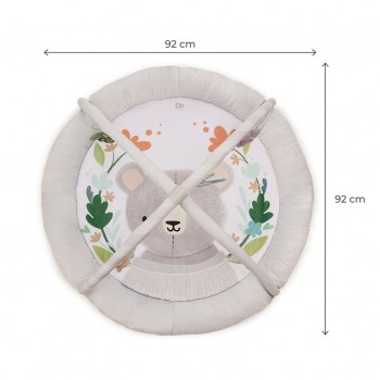 KINDERKRAFT Deka hracia s hrazdičkou Cozyplay Light Grey