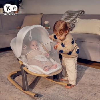 KINDERKRAFT Lehátko Elsu Grey, do 9kg