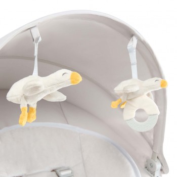 KINDERKRAFT SELECT Lehátko pohupujúce 2v1 Tulsy Beige, do 9kg