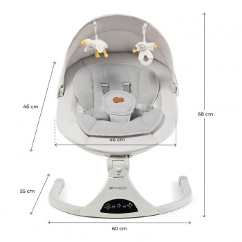 KINDERKRAFT SELECT Lehátko pohupujúce 2v1 Tulsy Beige, do 9kg