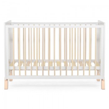 KINDERKRAFT SELECT Postieľka drevená so zábranou Nico White, Premium