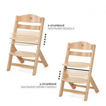 KINDERKRAFT Stolička jedálenská Enock Beige