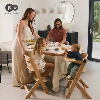 KINDERKRAFT Stolička jedálenská Enock Brown