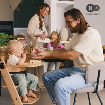 KINDERKRAFT Stolička jedálenská Enock Brown