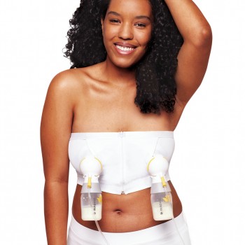 MEDELA Pás pre ľahké odsávanie Hands-free™ - biely XL