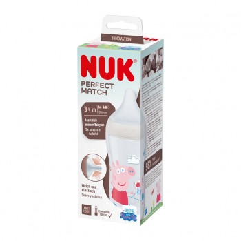 NUK Fľaša kojenecká Perfect Match Peppa Pig 260 ml