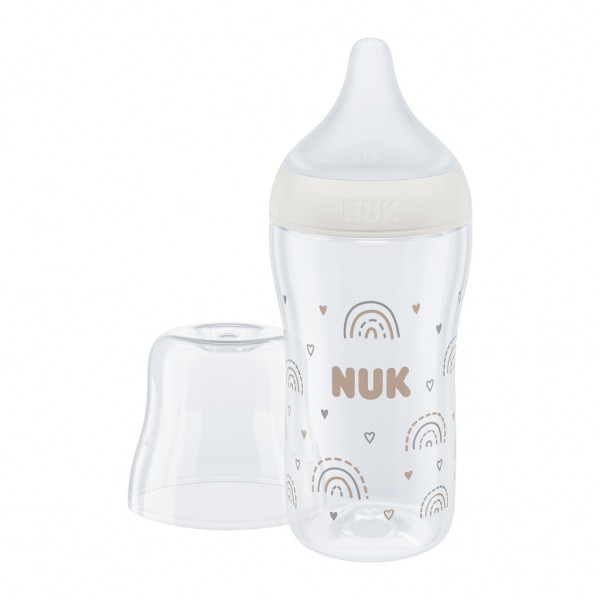 NUK Fľaša kojenecká sklenená s kontrolou teploty Perfect Match 230 ml