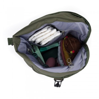 PETITE&MARS Batoh prebaľovací na kočík Jackob Military Green