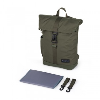 PETITE&MARS Batoh prebaľovací na kočík Jackob Military Green