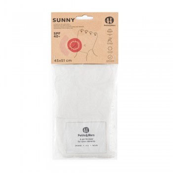 PETITE&MARS Clona slnečná do kočíka Sunny Rose Petal