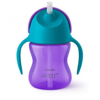Philips AVENT Hrnček 200 ml Bendy s ohybnou slamkou dievča+darček PETITE&MARS Miska 6m+