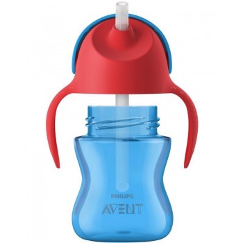 Philips AVENT Hrnček 200 ml Bendy s ohybnou slamkou chlapec+darček PETITE&MARS Miska 6m+