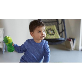 Philips AVENT Hrnček 300 ml Bendy s ohybnou slamkou chlapec+darček PETITE&MARS Miska 6m+