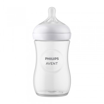 Philips AVENT Fľaša Natural Response 260 ml, 1m+darček PETITE&MARS Miska 6m+