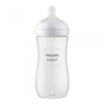 Philips AVENT Fľaša Natural Response 330 ml, 3m+darček PETITE&MARS Miska 6m+