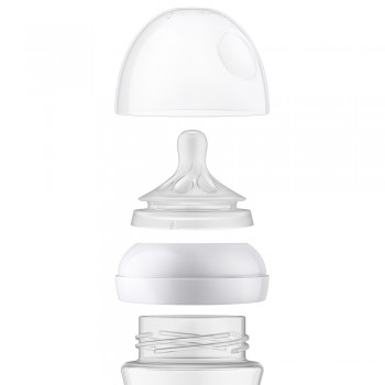 Philips AVENT Fľaša Natural Response 330 ml, 3m+darček PETITE&MARS Miska 6m+