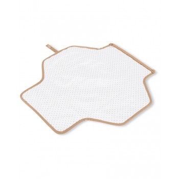 SKIP HOP Podložka prebaľovacia cestovná 2v1 Pronto Beige swirl dot